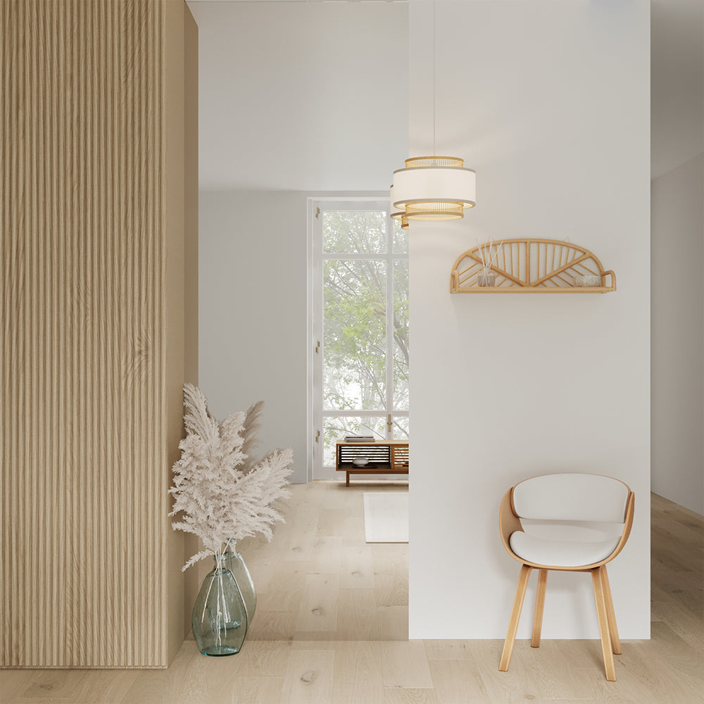 acheter chaise cuir synthetique blanche bois clair