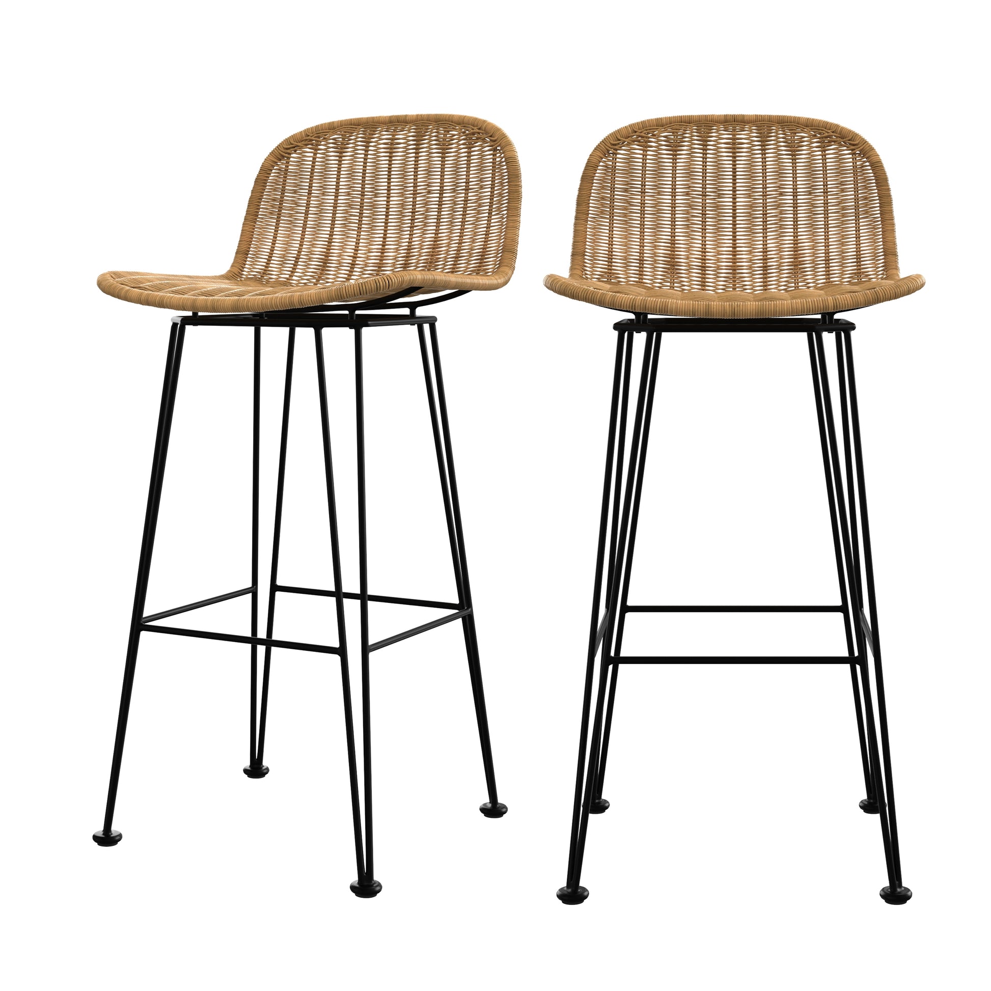 acheter chaise de bar assise tressee lot de 2