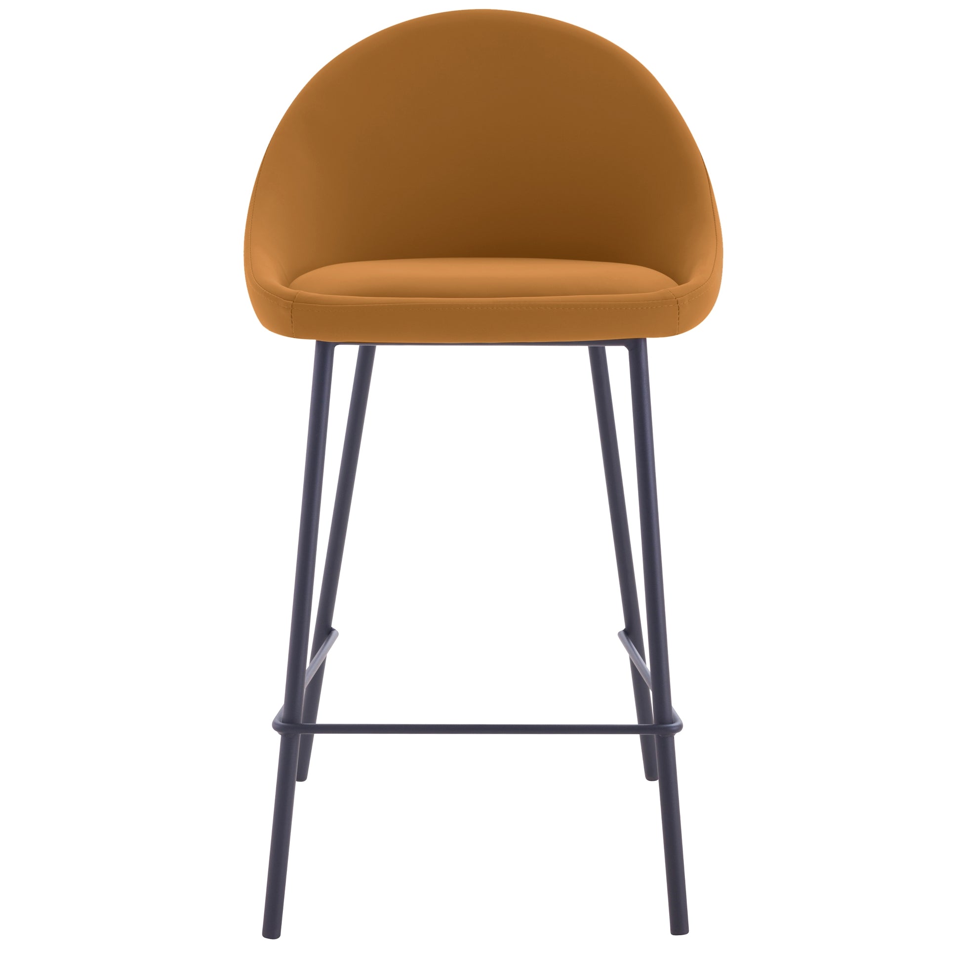 acheter chaise de bar avec dossier arrondi camel