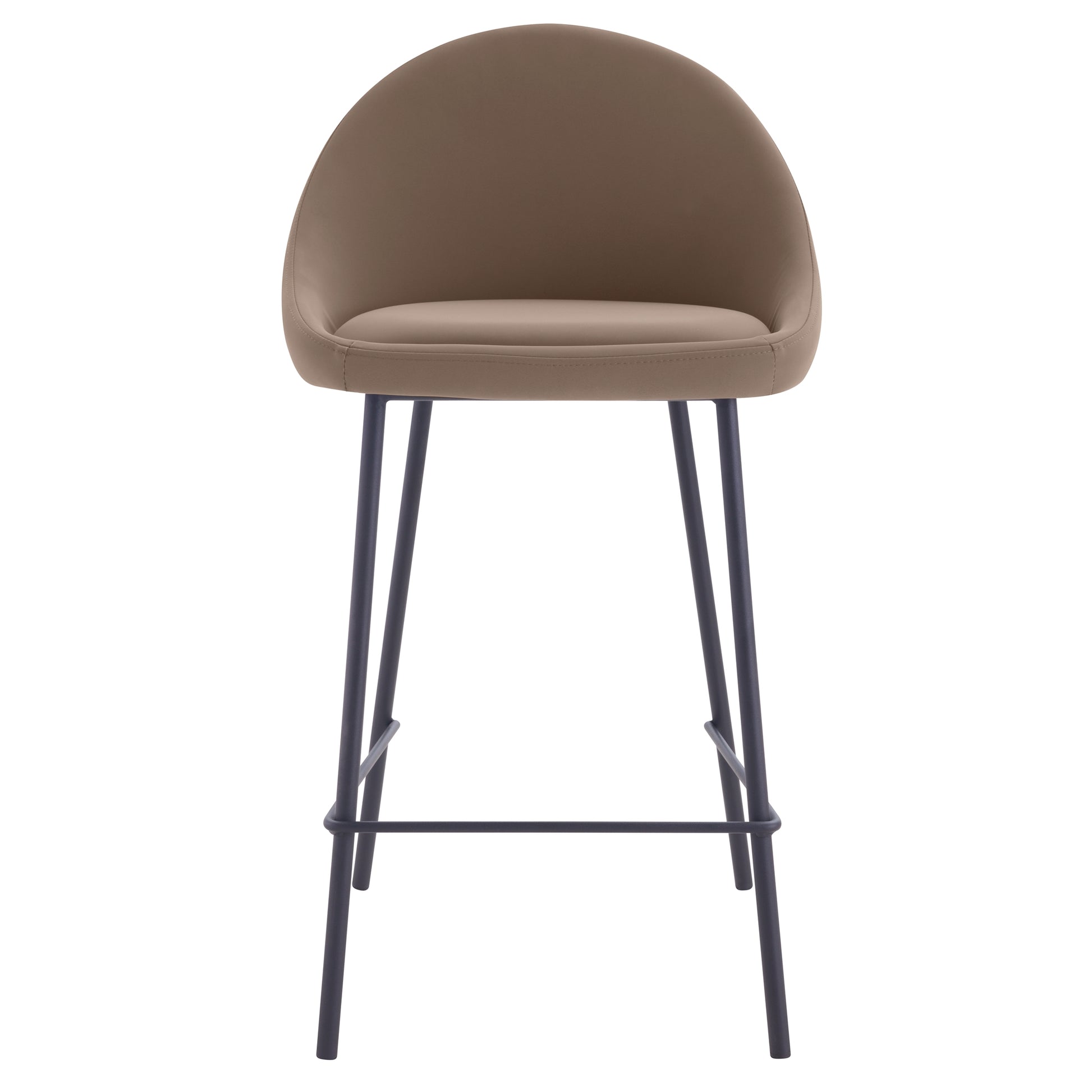 acheter chaise de bar avec dossier arrondi marron