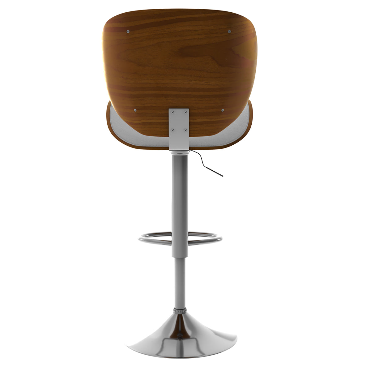 acheter chaise de bar blanche rembourree pivotante en pu hauteur reglable