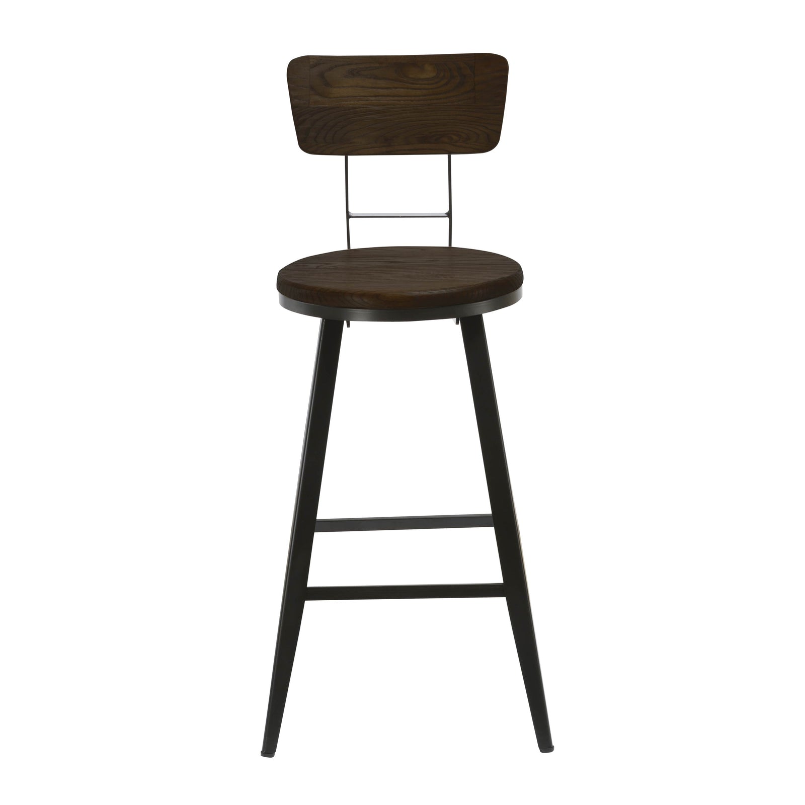 acheter chaise de bar bois fonce metal