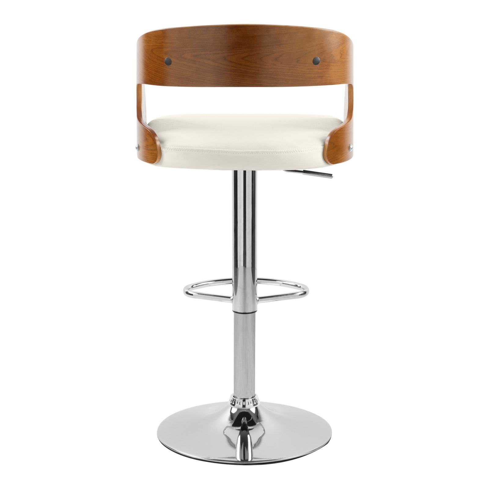 acheter chaise de bar bois fonce pivotante