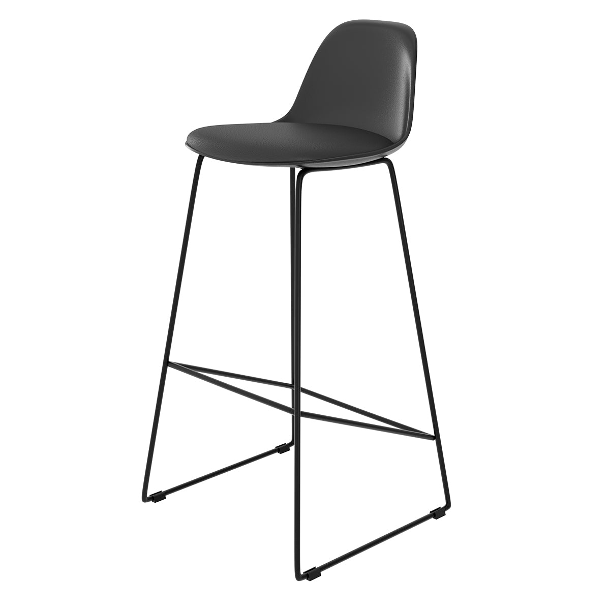 acheter chaise de bar confortable noire