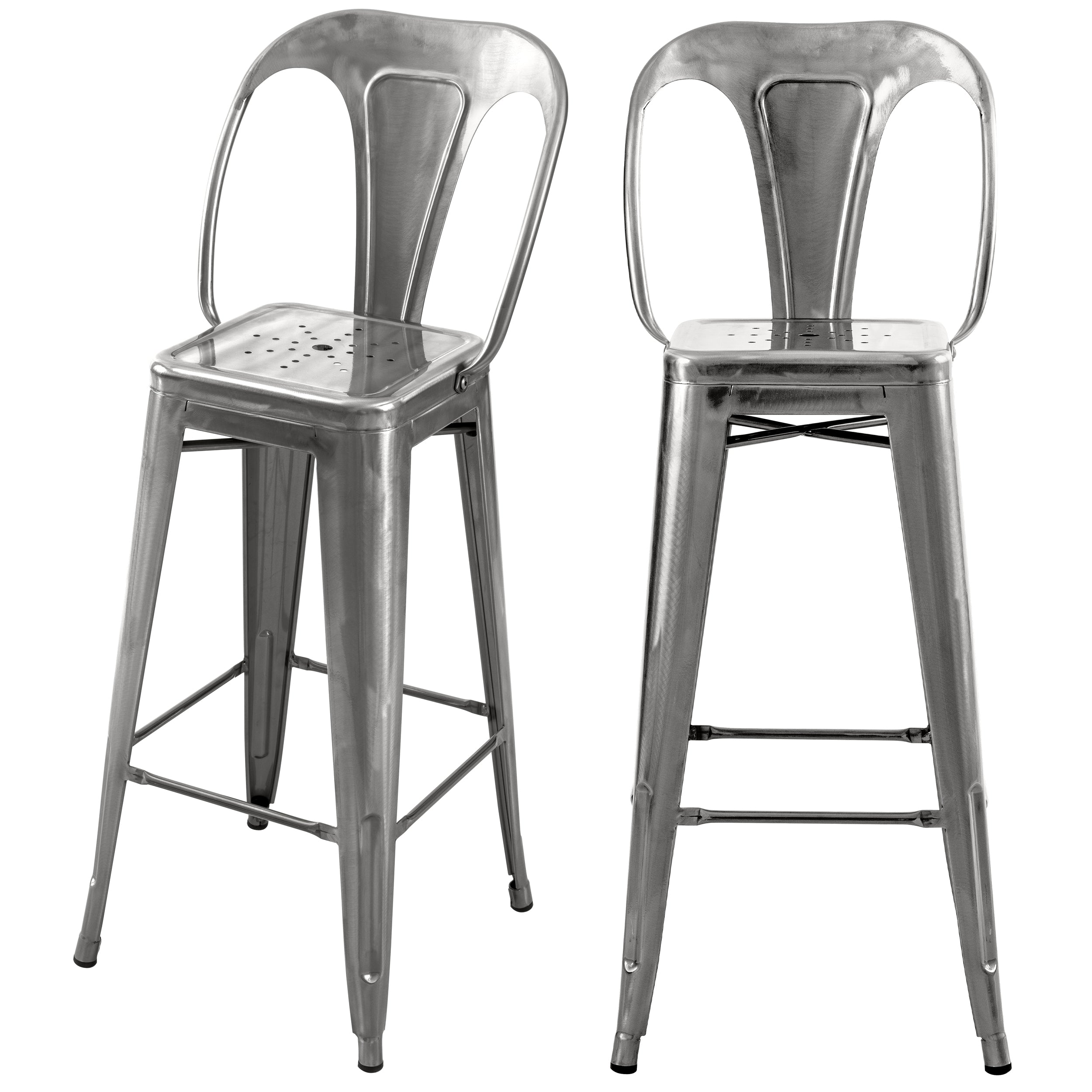 Acheter chaise de bar indus gris clair