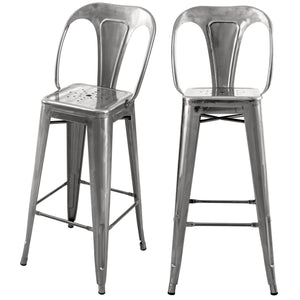 Acheter chaise de bar indus gris clair