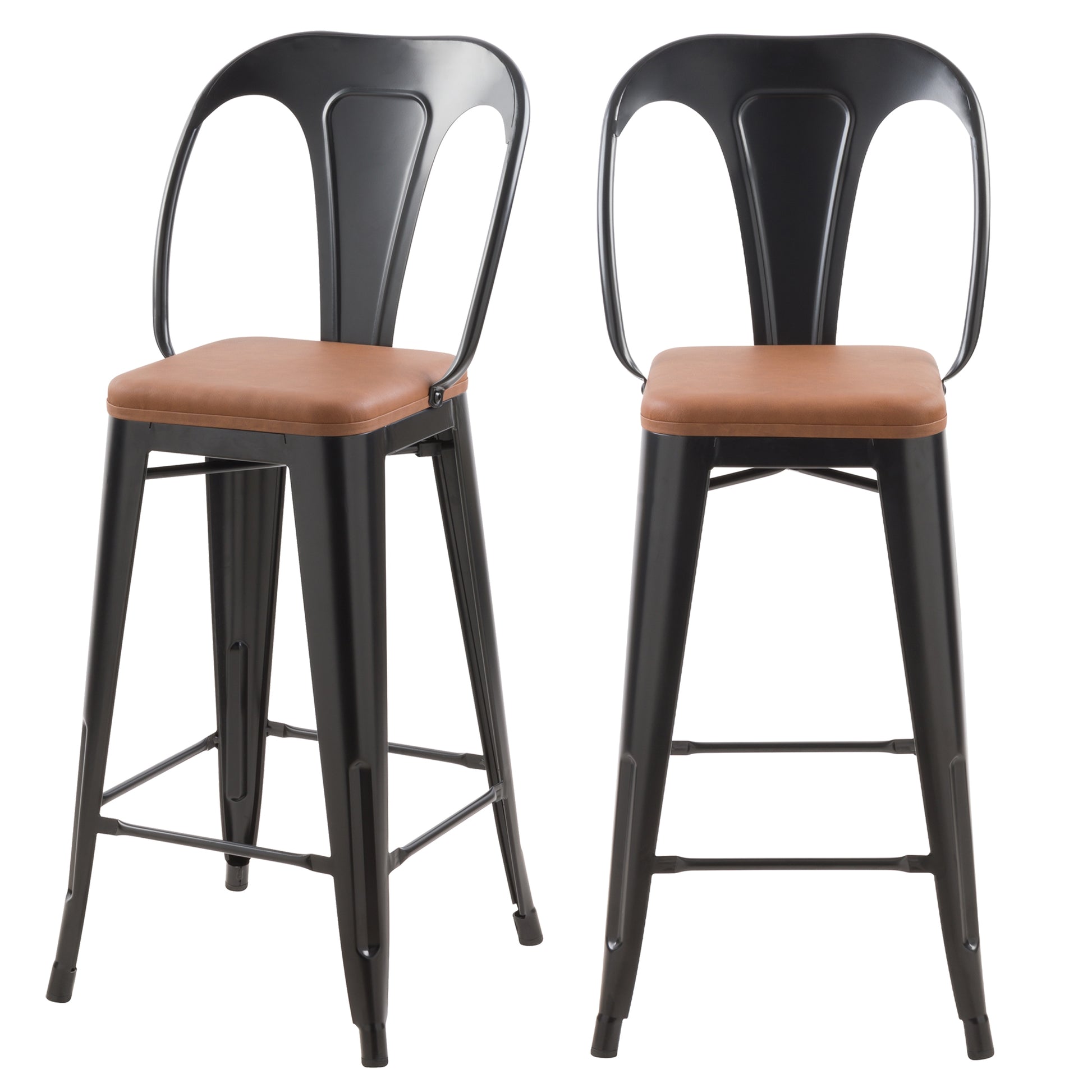 acheter chaise de bar industrielle noire