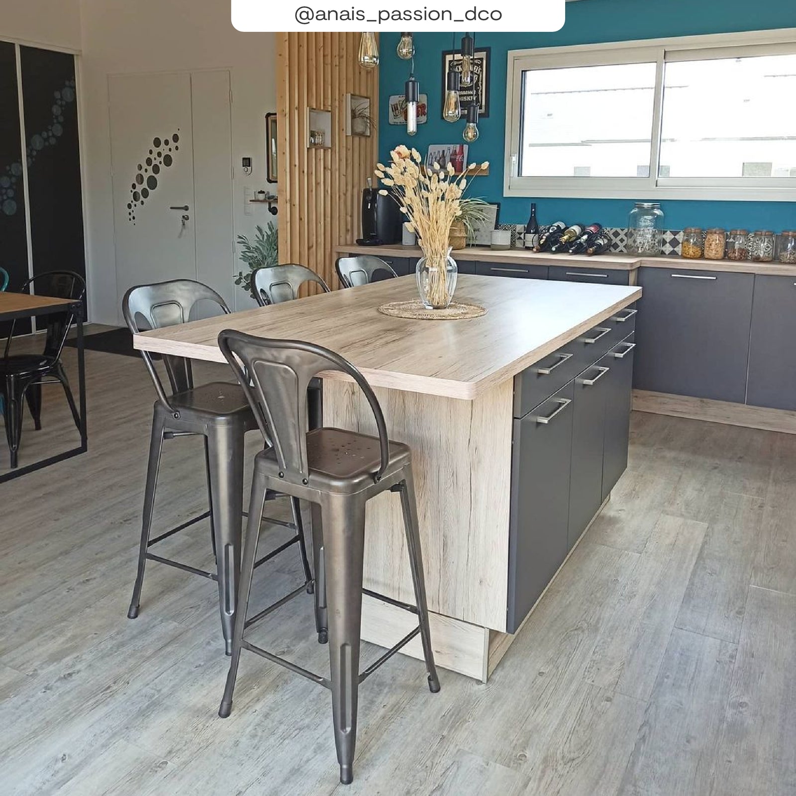 acheter chaise de bar lot de 2 en gris acier bistro