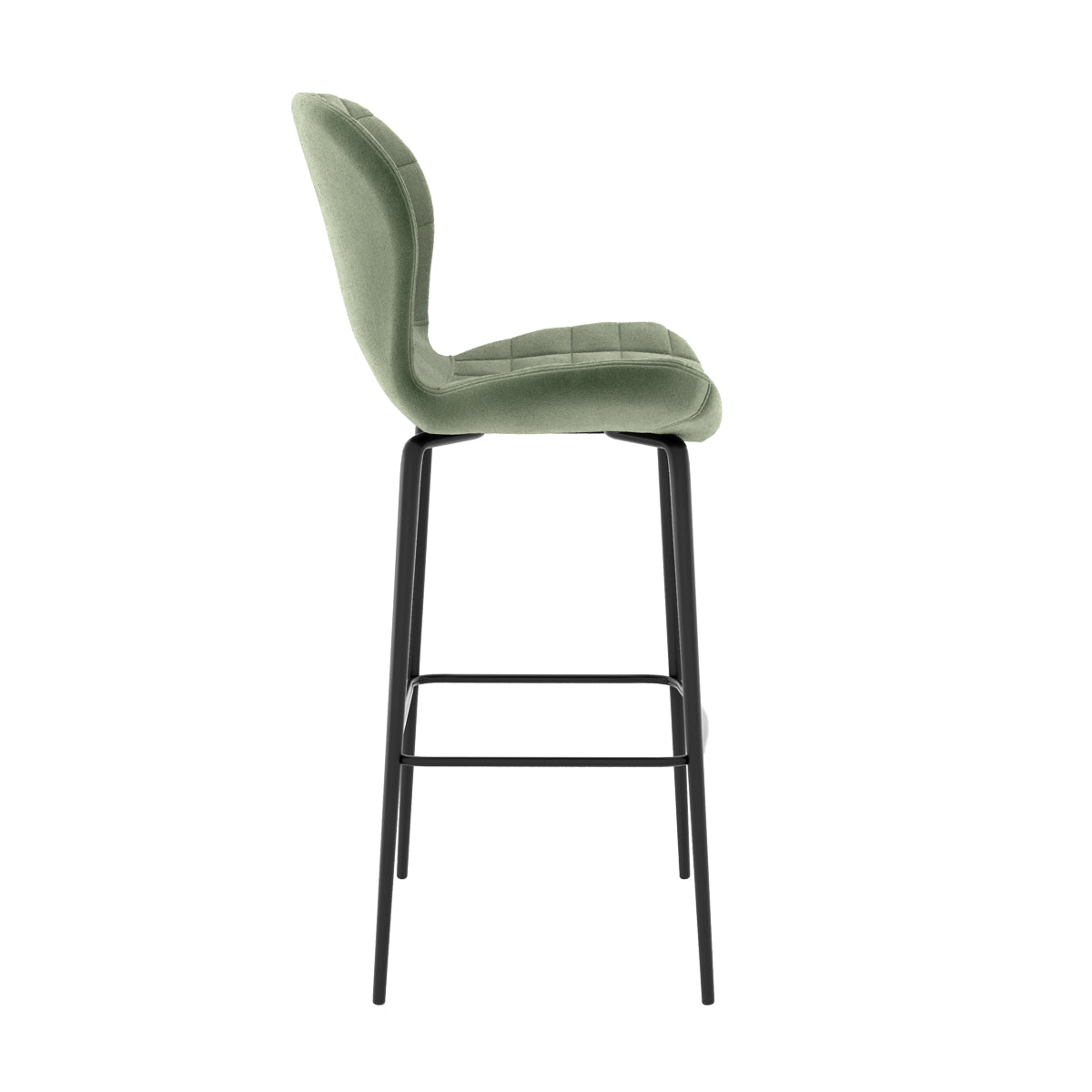 acheter chaise de bar molletonne verte