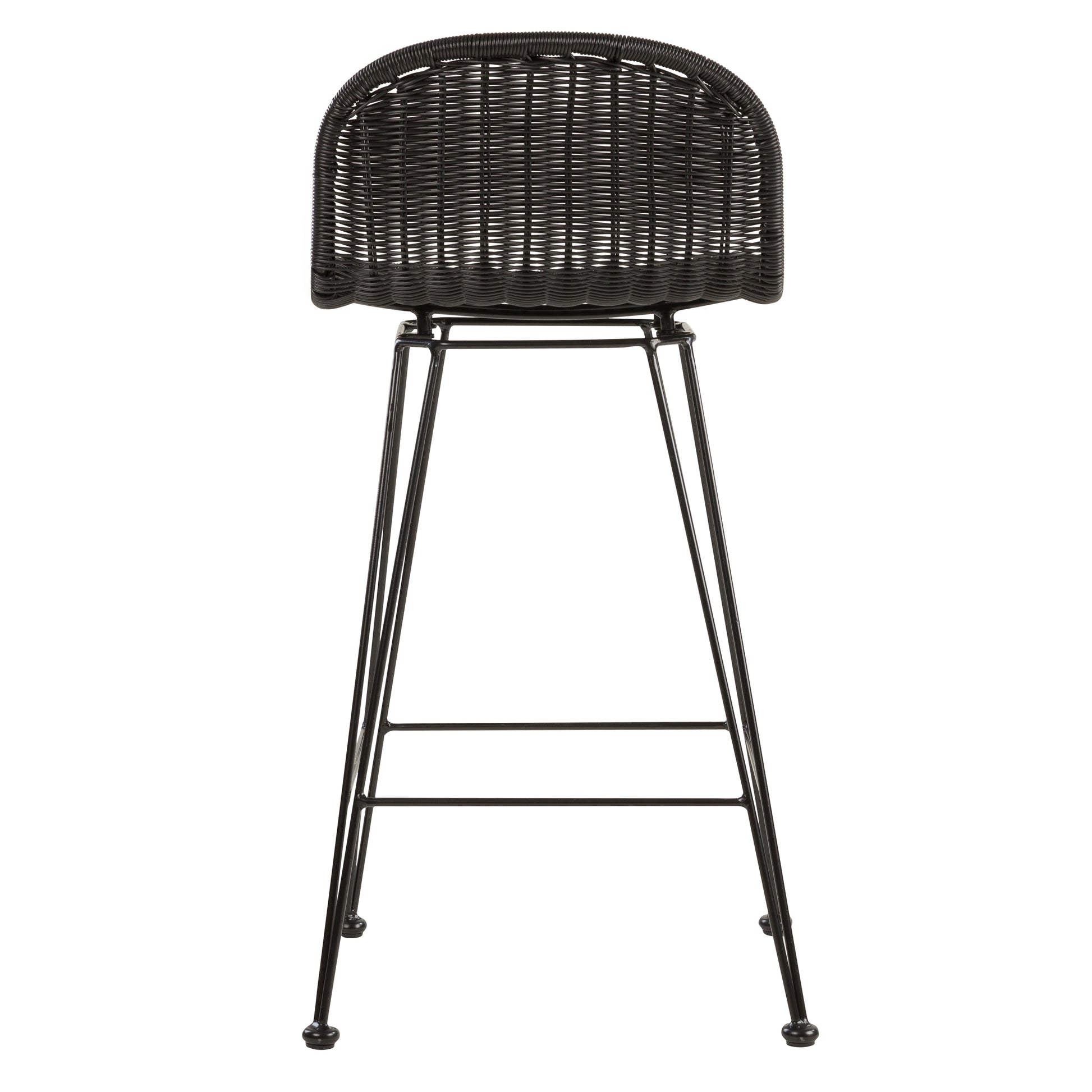 acheter chaise de bar naturelle noire assise pieds metal