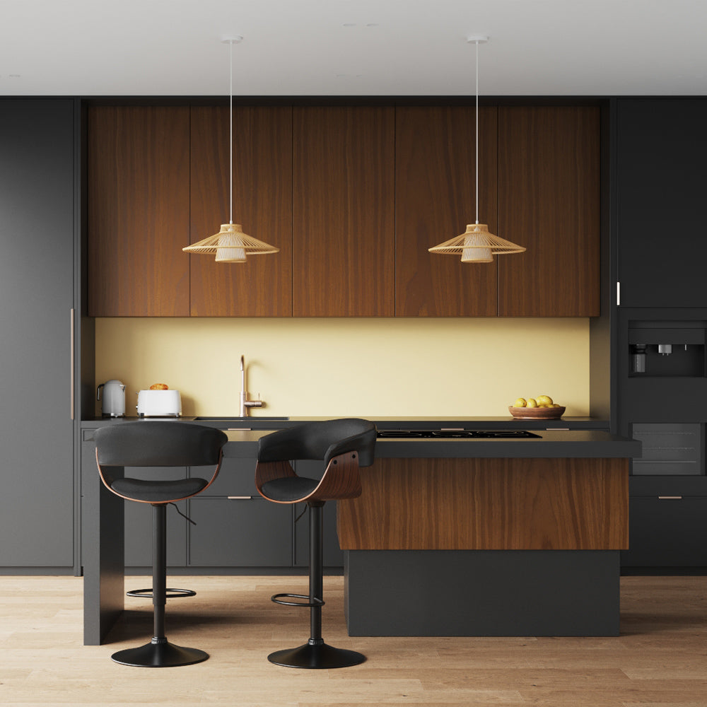 acheter chaise de bar noir en pu avec des accoudoirs