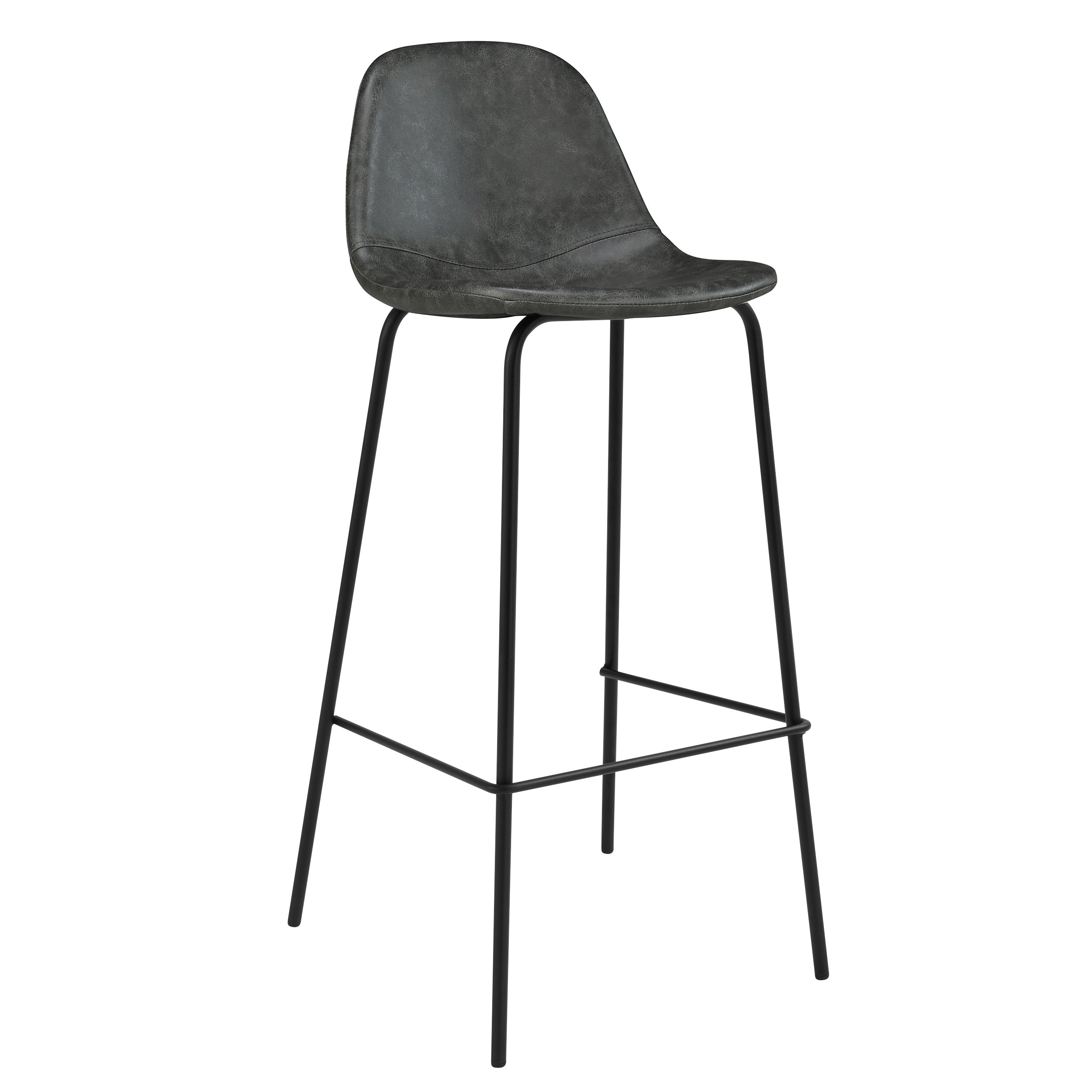 acheter chaise de bar noir simili cuir
