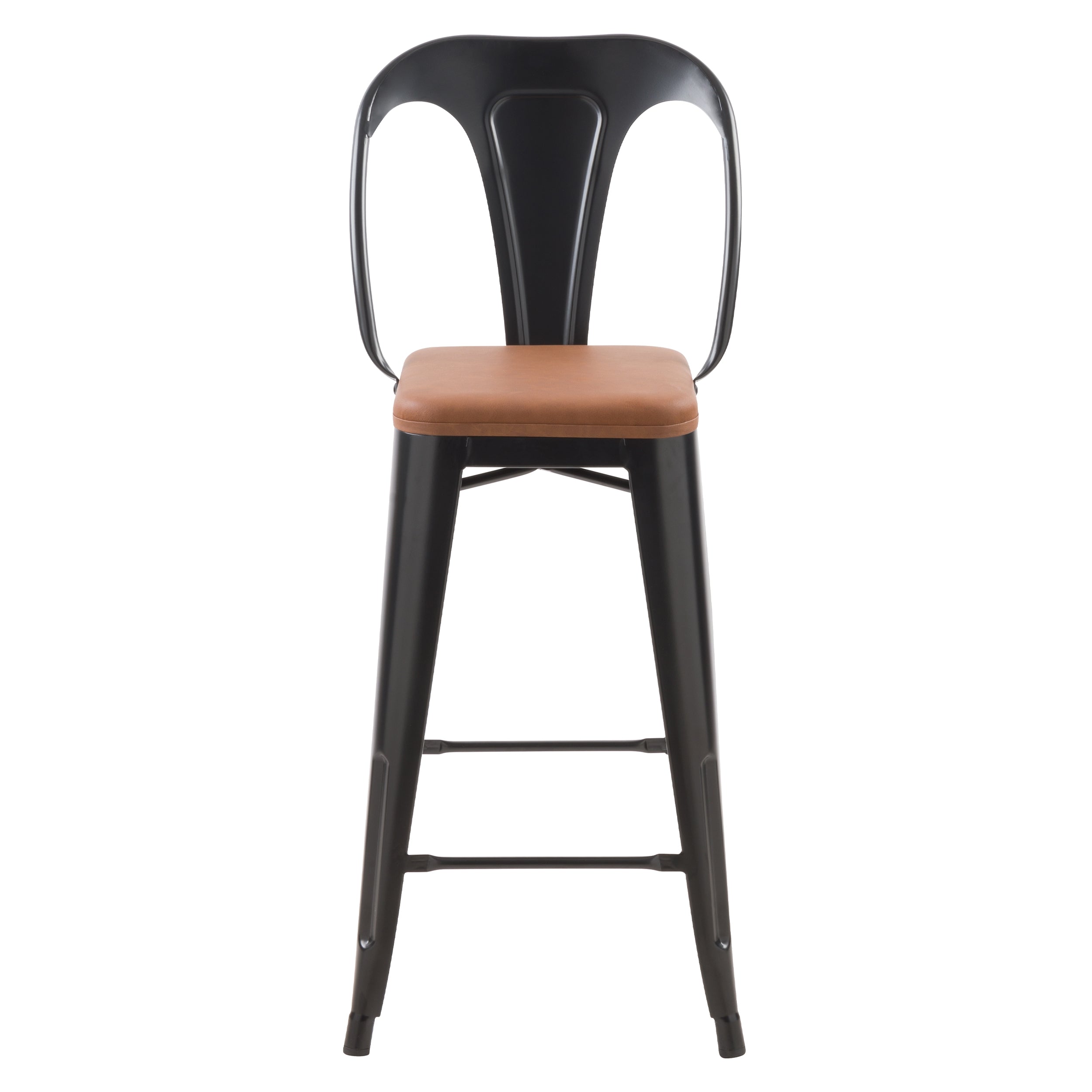 acheter chaise de bar noires lot de 2 indus