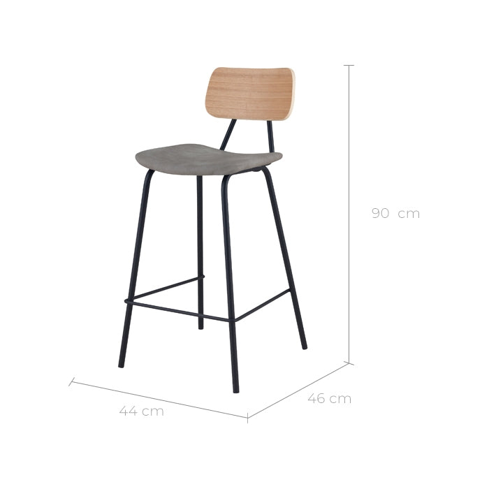 acheter chaise de bar vintage en bois