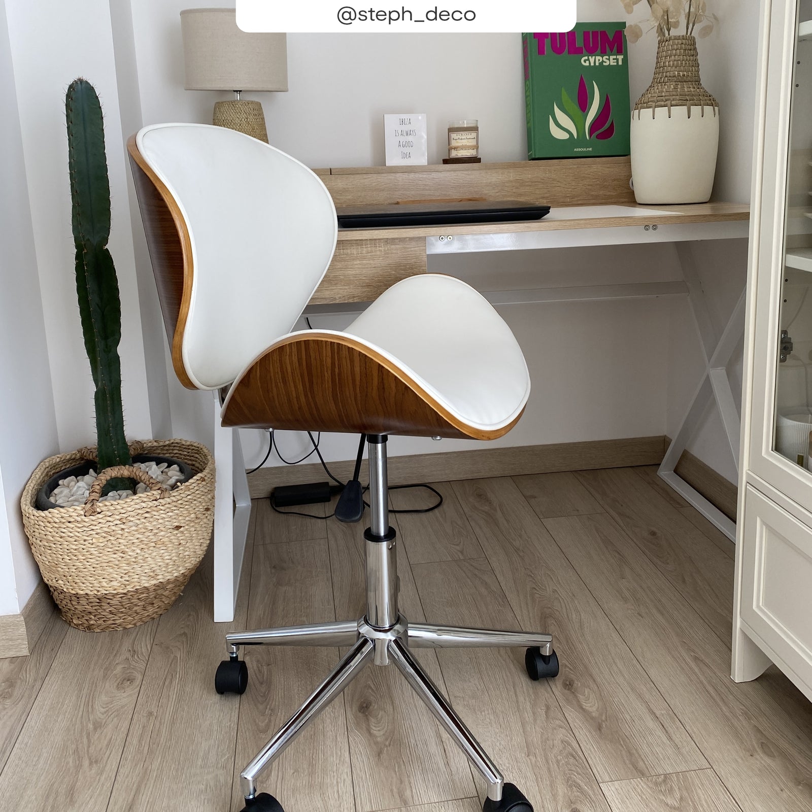 acheter chaise de bureau baudoin blanche ugc