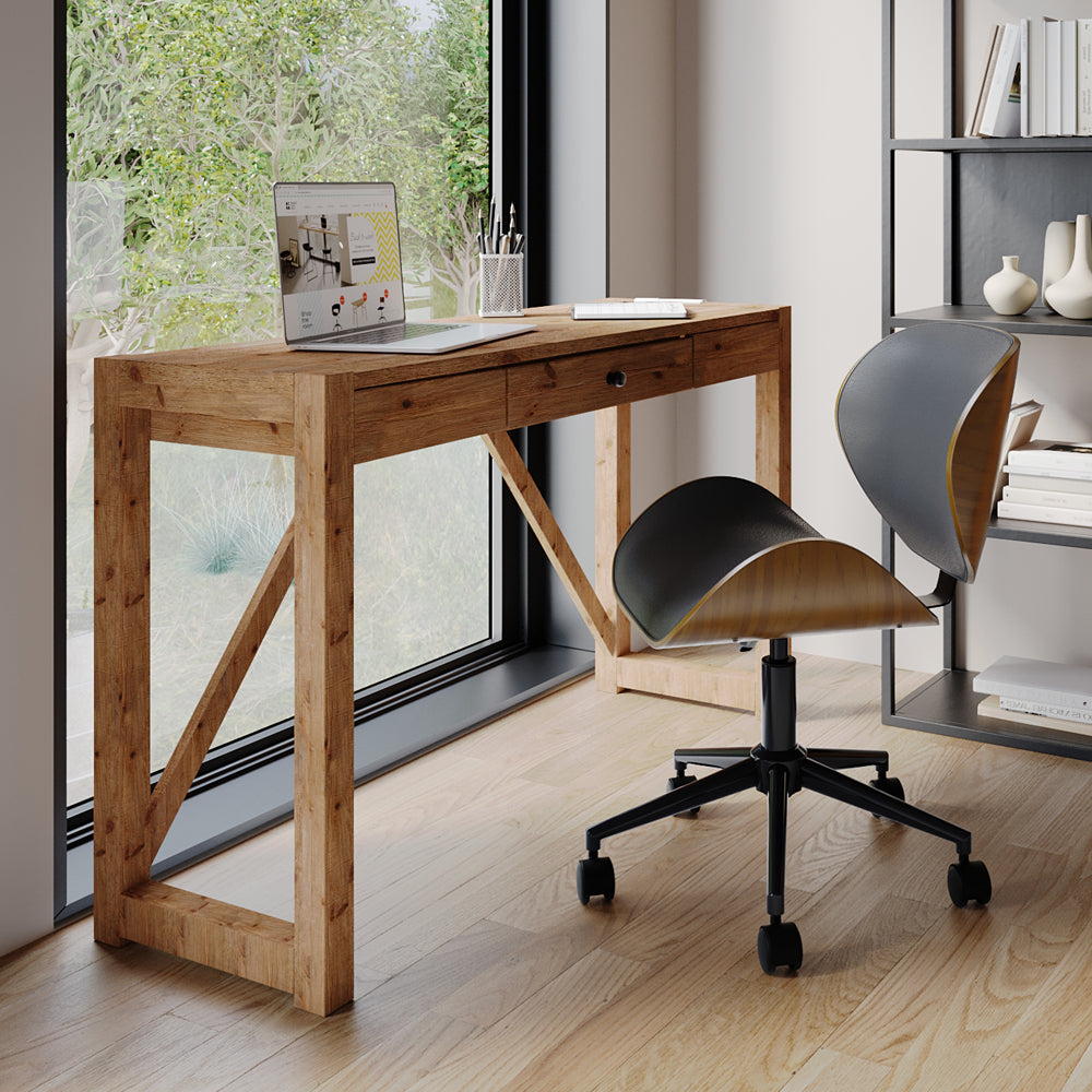 acheter chaise de bureau noir cuir synthtetique_2