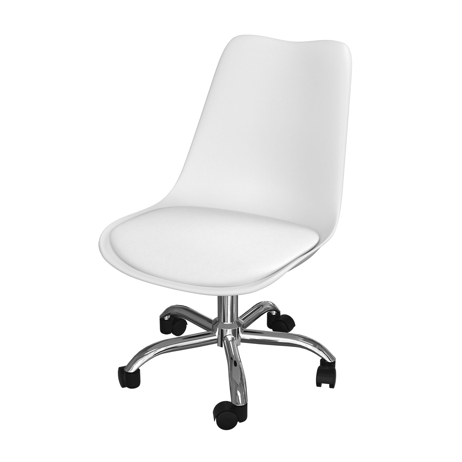 acheter chaise de bureau pivotante blanche