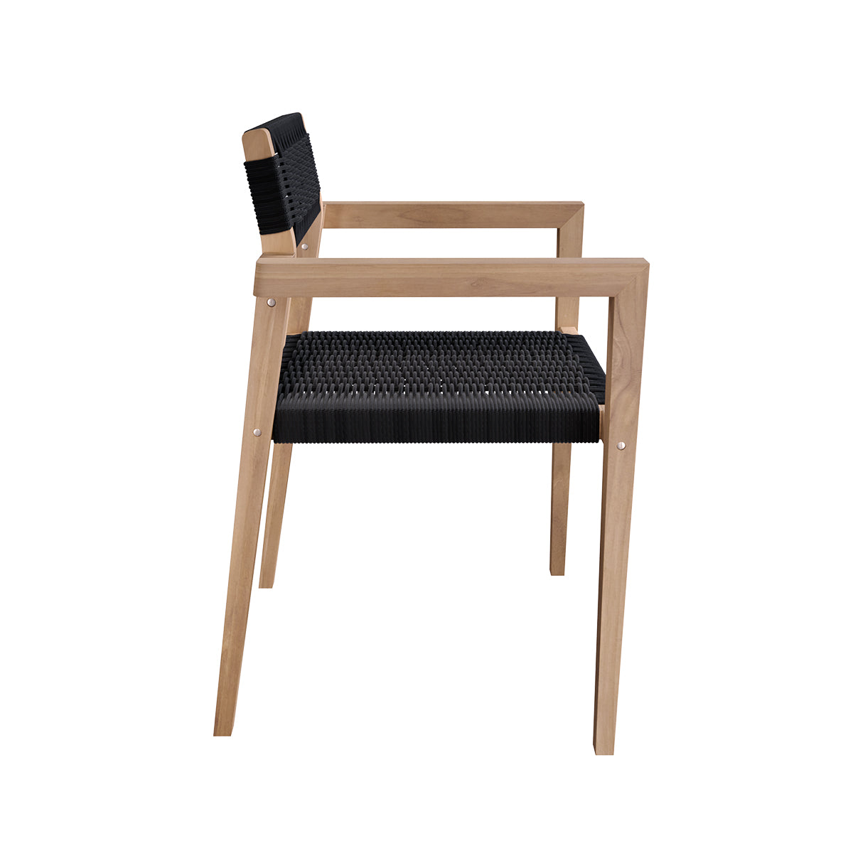 acheter chaise de jardin  en teck et resine tressee