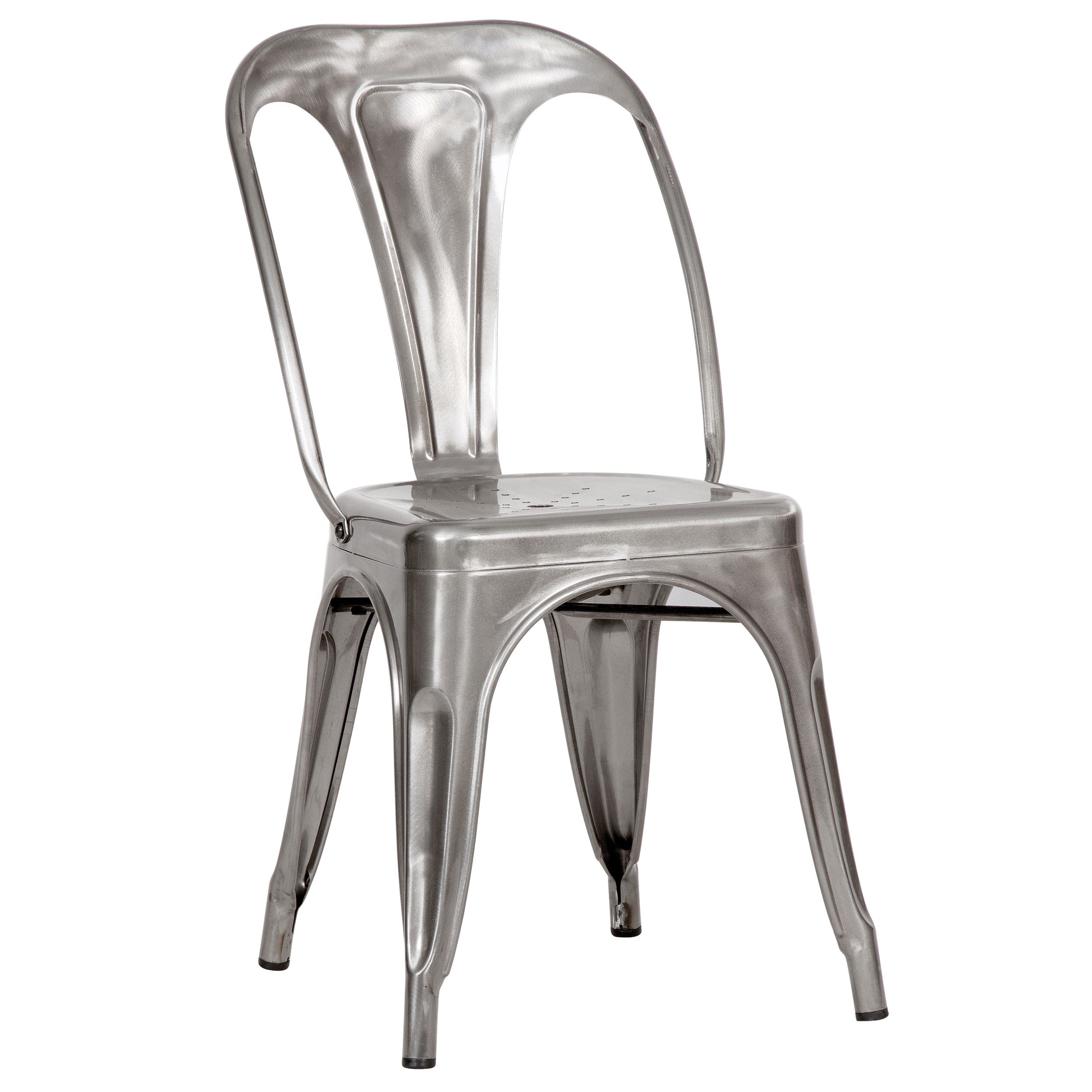 acheter chaise design gris chrome