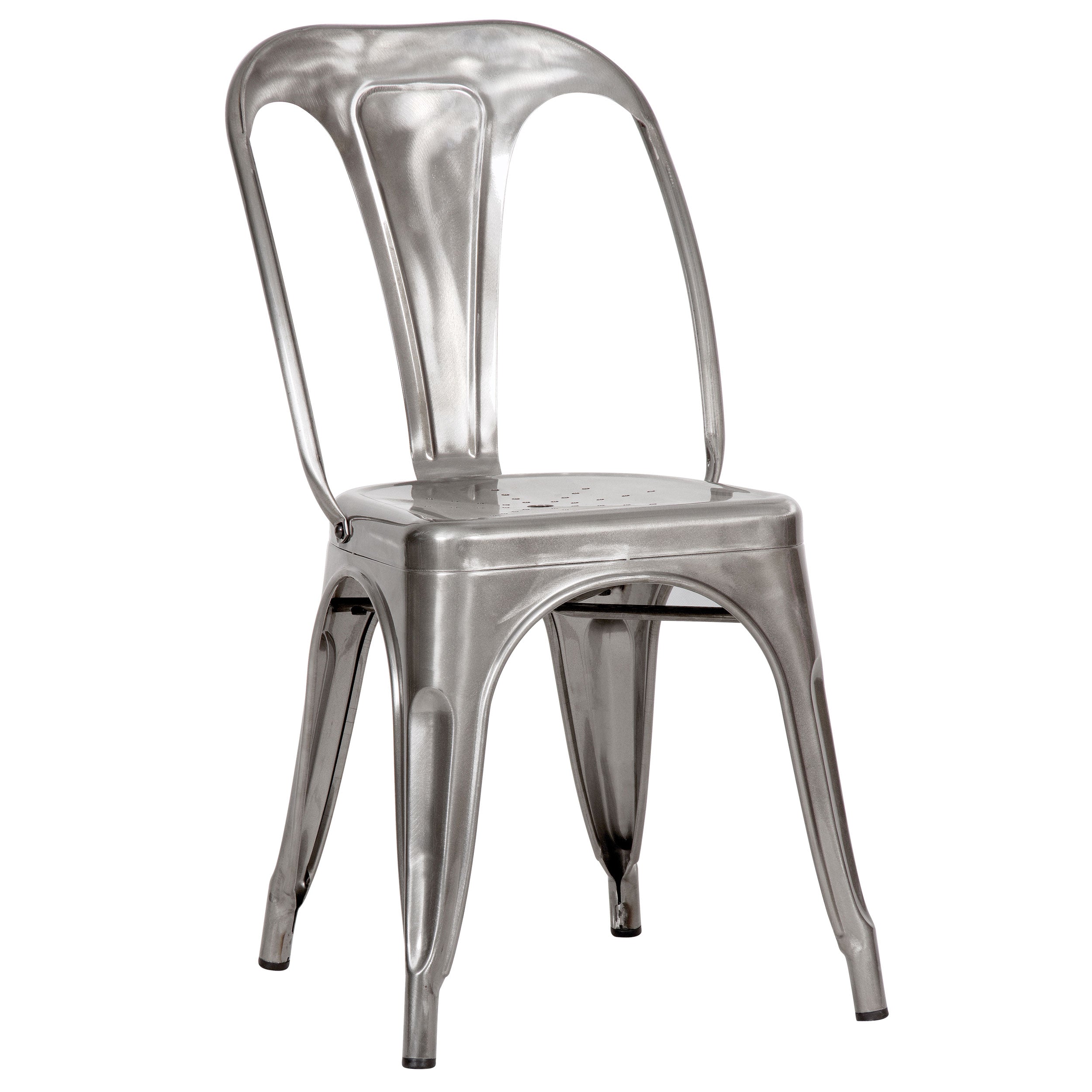 acheter chaise design gris chrome