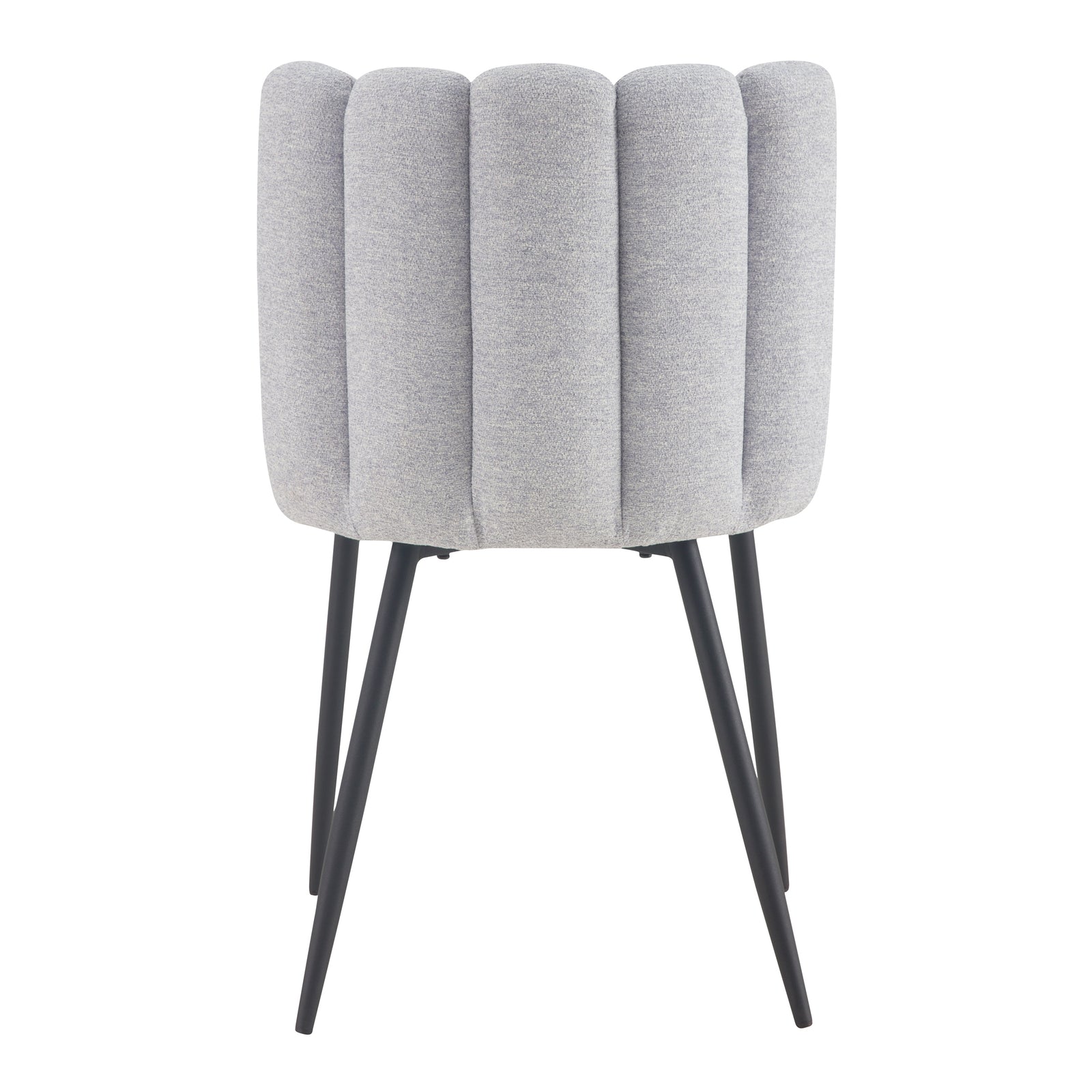 acheter chaise dossier molletonne gris chine