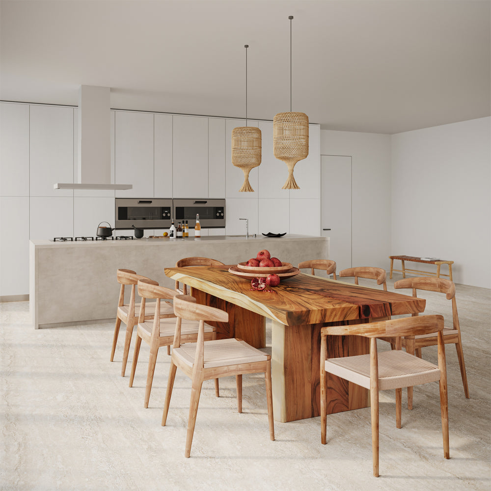 acheter chaise en bois de teck confortable pour salle a manger