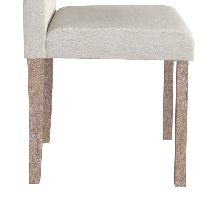 acheter chaise en tissu beige et pieds en bois d_hevea lot de 2 havane