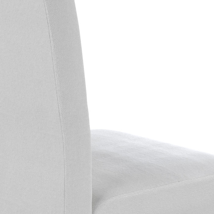 acheter chaise en tissu blanc et pieds en bois d hevea lot de deux havane