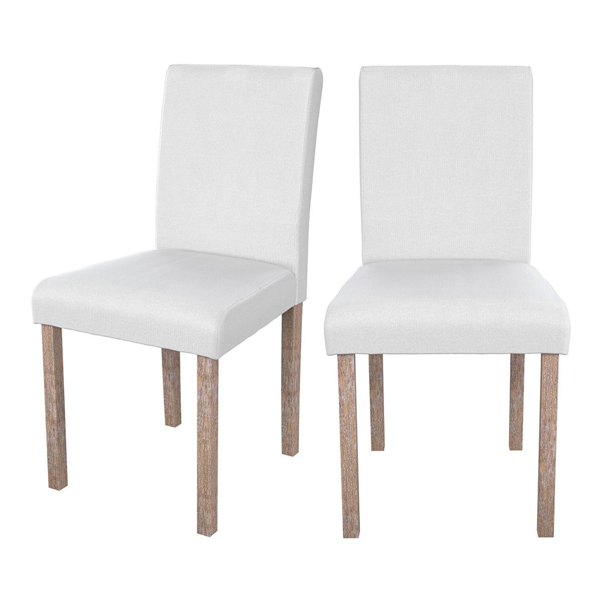 acheter chaise en tissu blanc havane