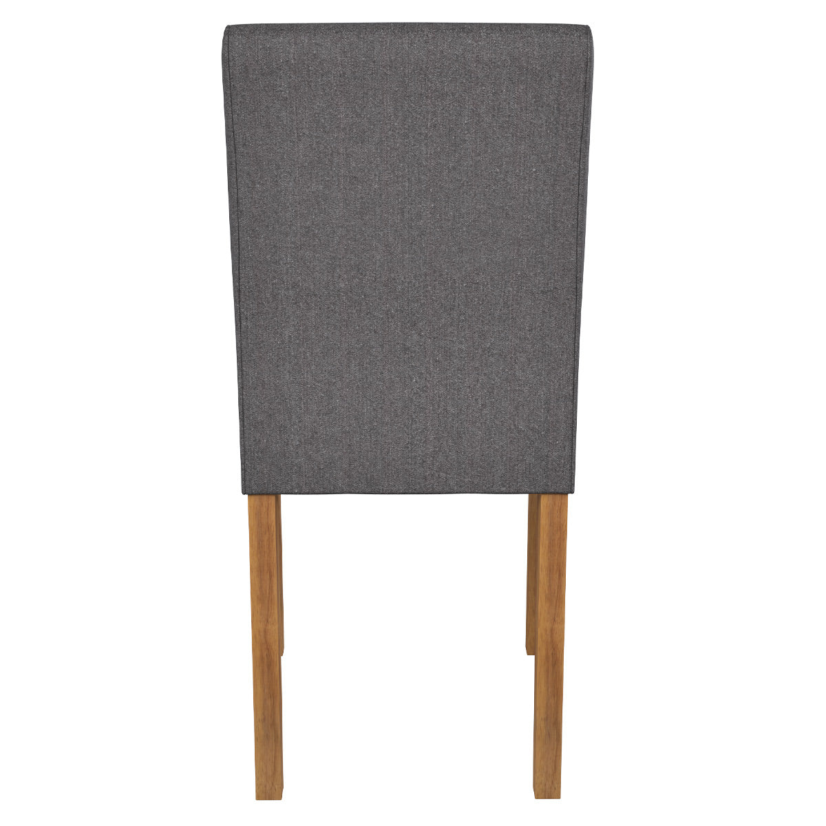 acheter chaise en tissu gris fonce et pieds en bois d hevea lot de deux havane