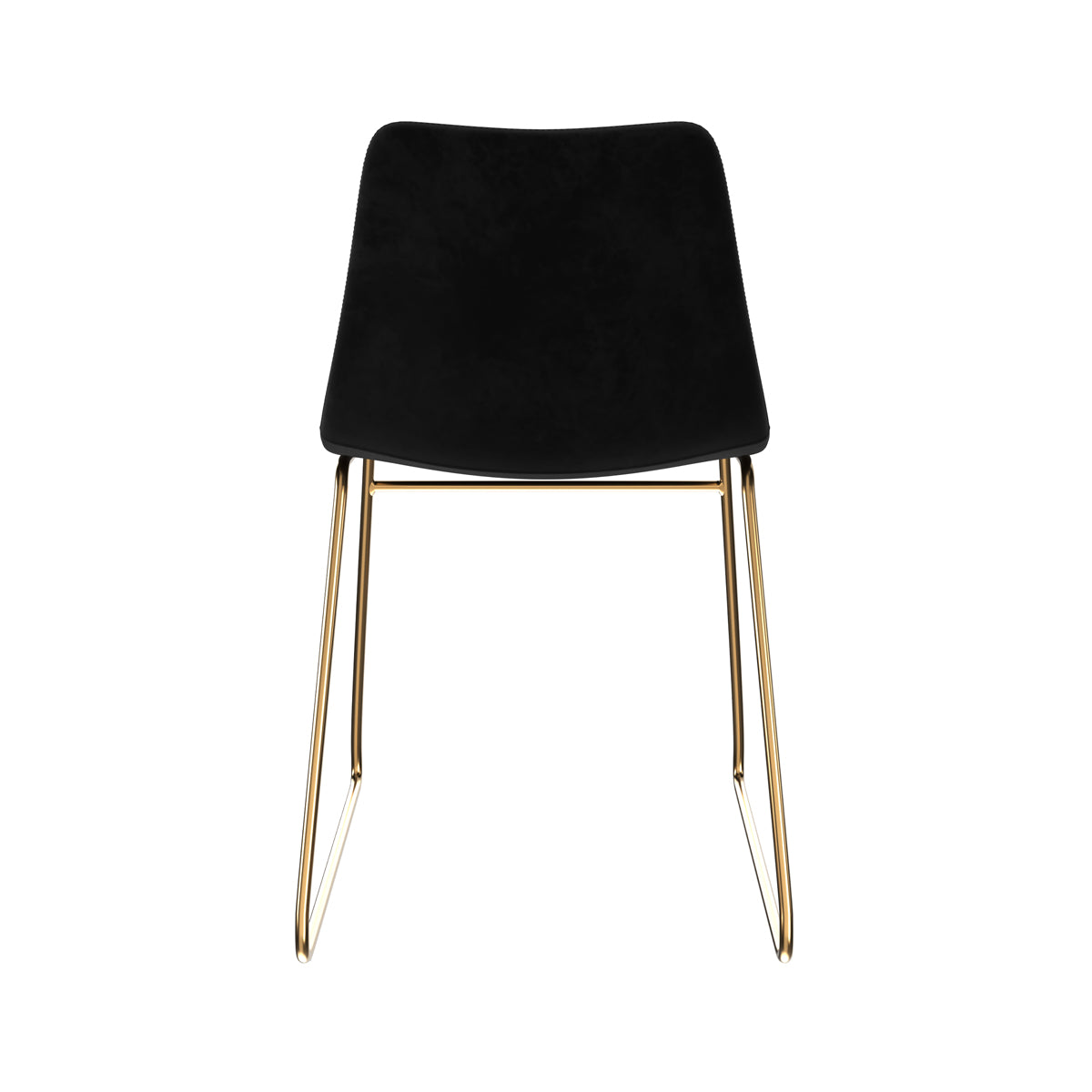 acheter chaise en velours noir pieds dores gaspard