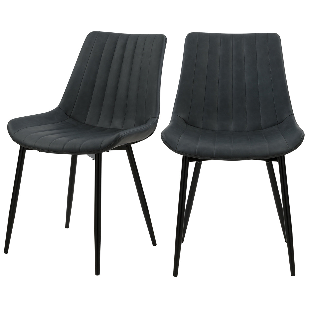 acheter chaise gris fonce killi synthetique