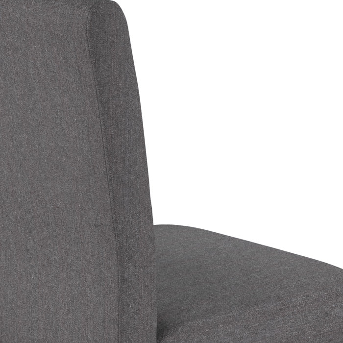 acheter chaise havane tissu gris fonce et pieds en bois d hevea lot de 2
