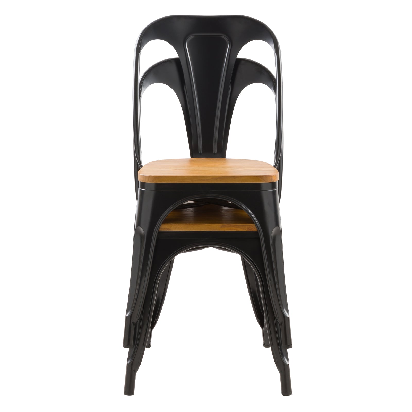 acheter chaise indus en metal et bois clair