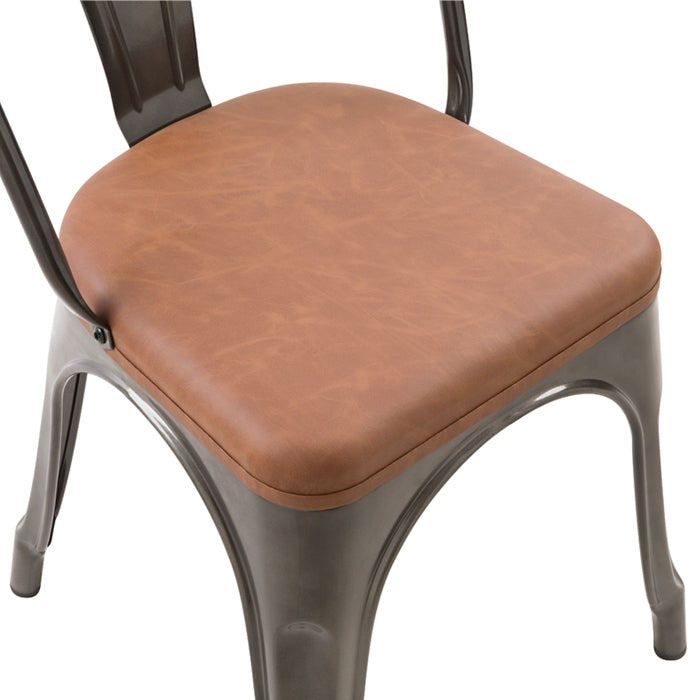 acheter chaise indus structure metal assise pu