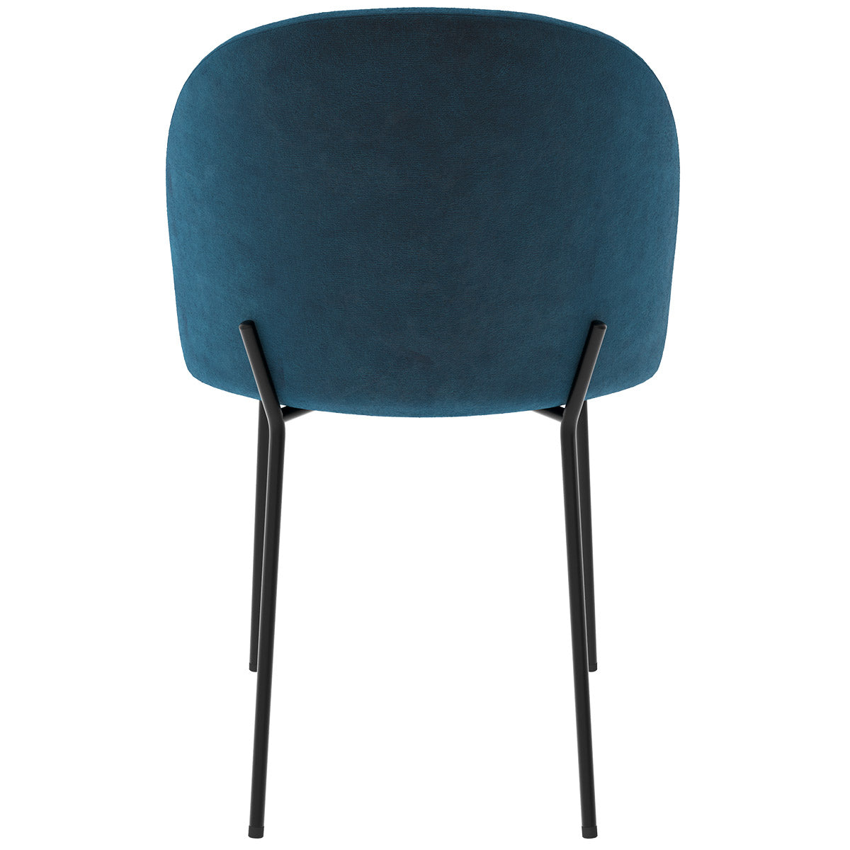 acheter chaise karl en velours bleu fonce lot de 2