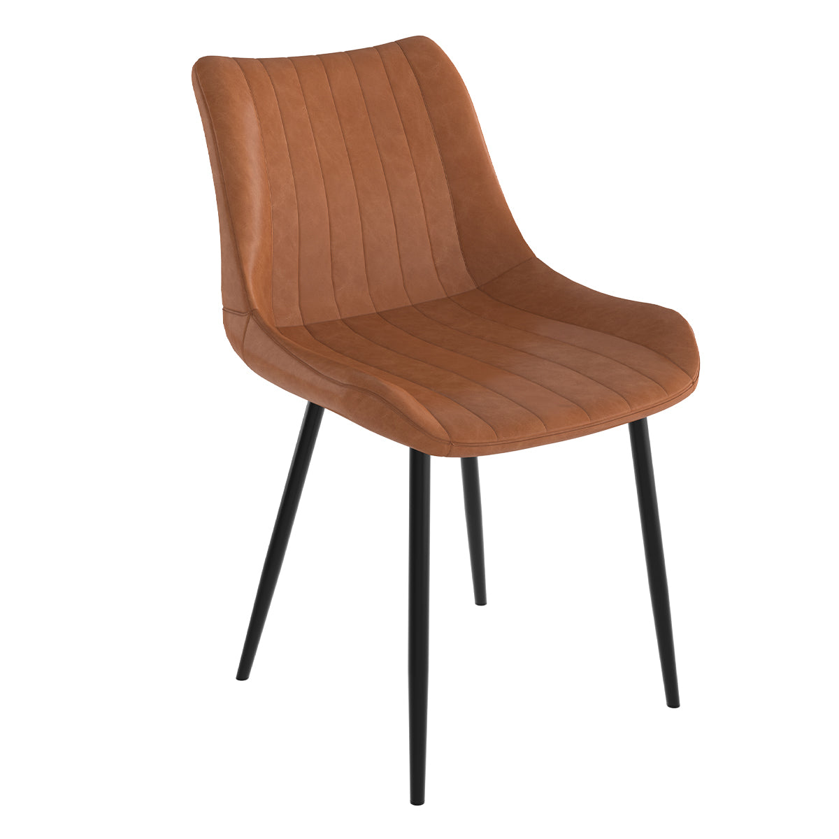 acheter chaise kili couleur camel synthetique et metal lot de deux