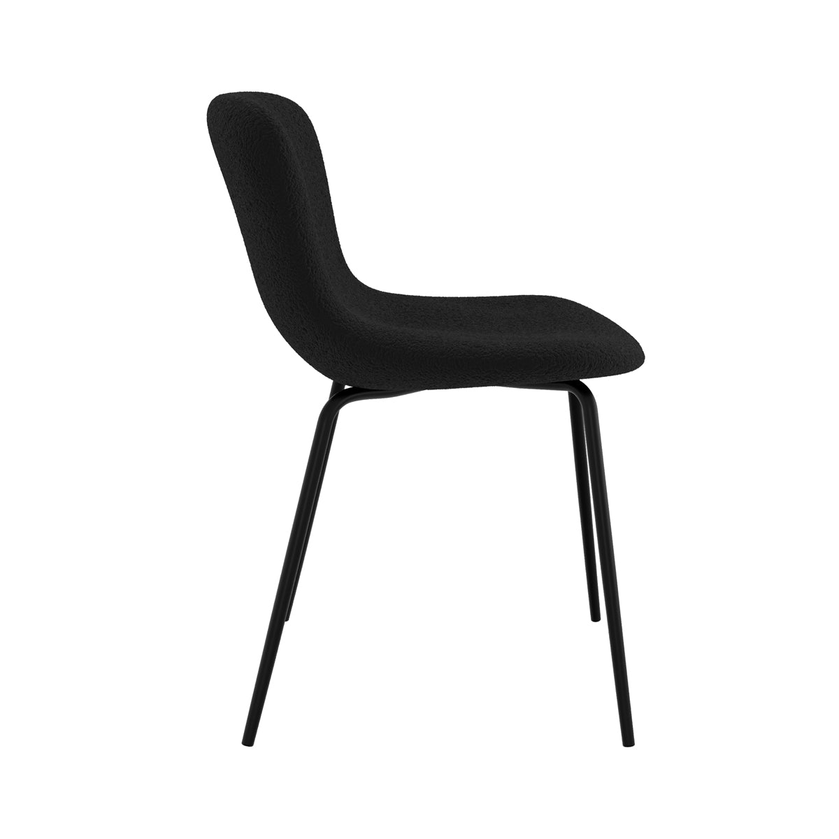 acheter chaise koko lot de 2 noire pieds metal