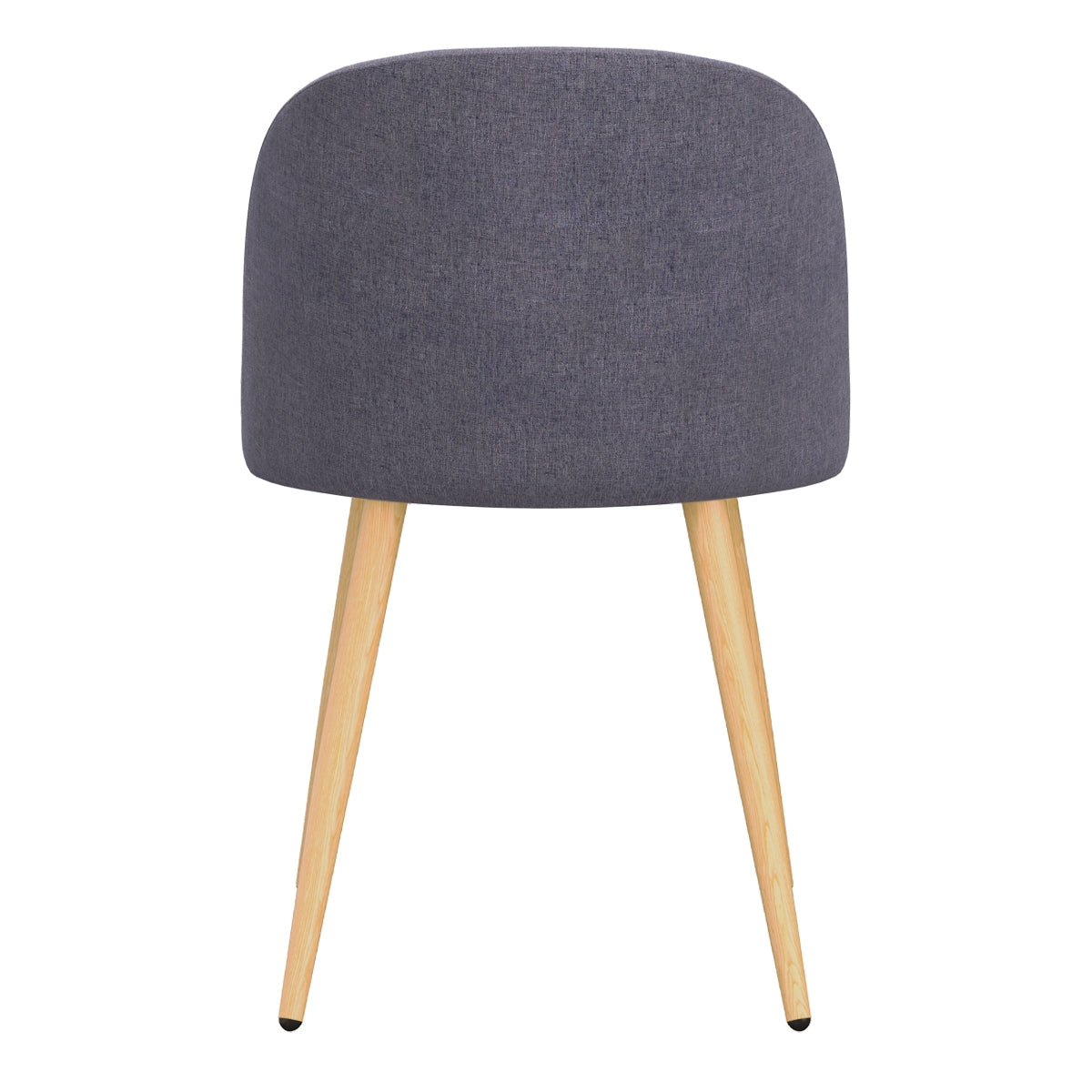 acheter chaise lot de 2 en tissu gris fonce