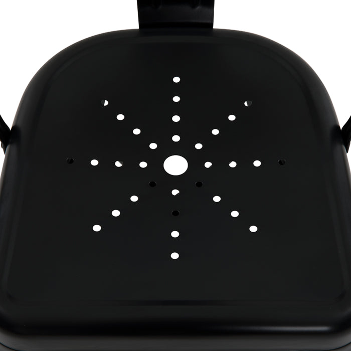 acheter chaise lot de 2 indus noire mat