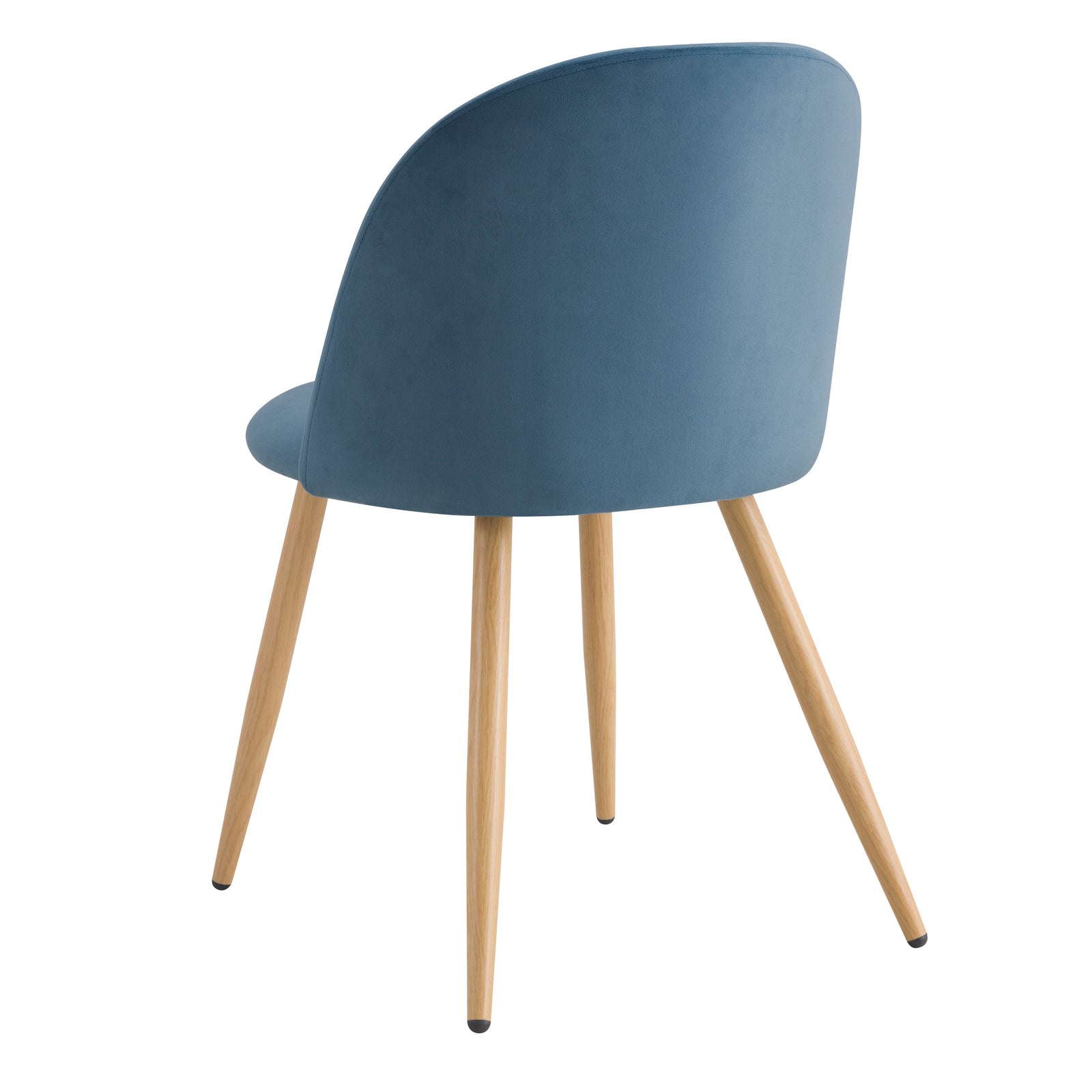 acheter chaise lot de 2 scandinave en velours