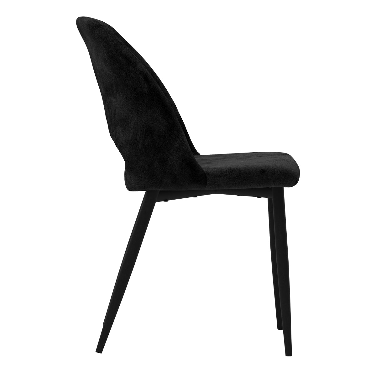 acheter chaise noire en velours noir
