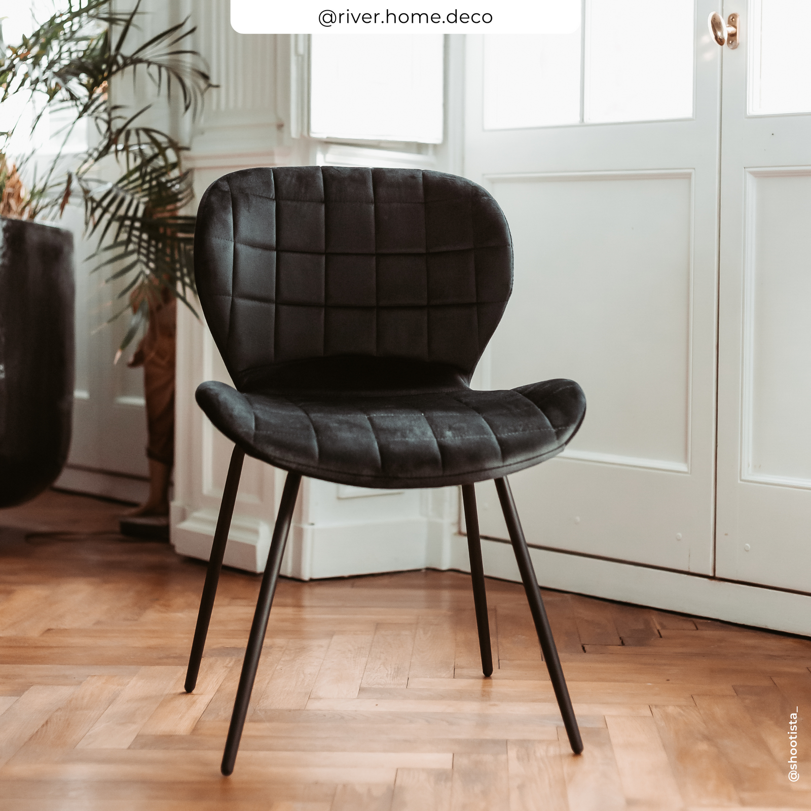 acheter chaise noire velours lot de 2 ugc cinq