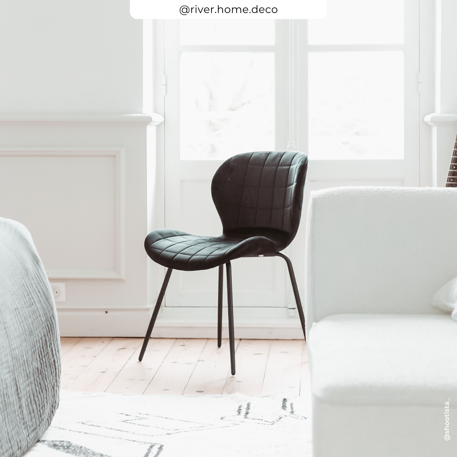 acheter chaise noire velours lot de 2 ugc deux