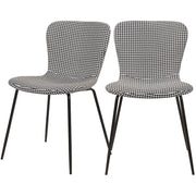 acheter chaise pied de poule noir blanc koko