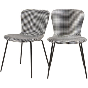 acheter chaise pied de poule noir blanc koko