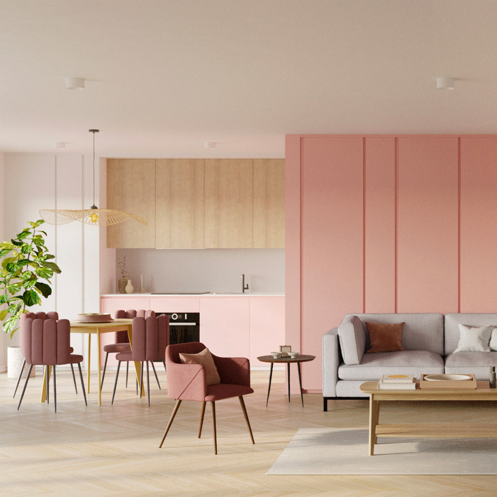 acheter chaise rosy velours rose style art deco