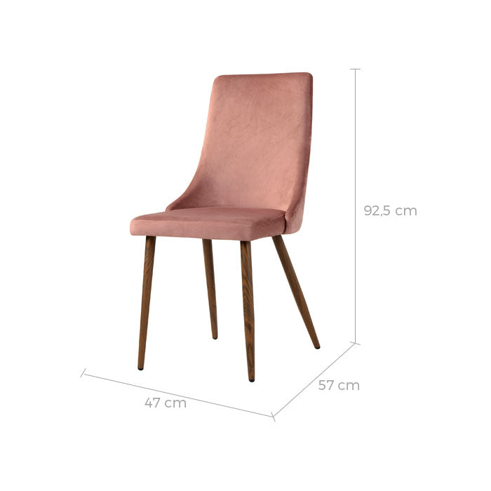 acheter chaise salle a manger rose