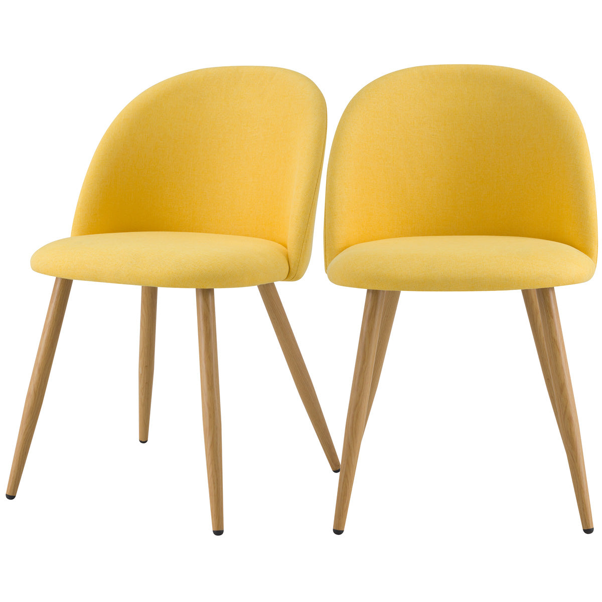 acheter chaise tissu jaune cozy