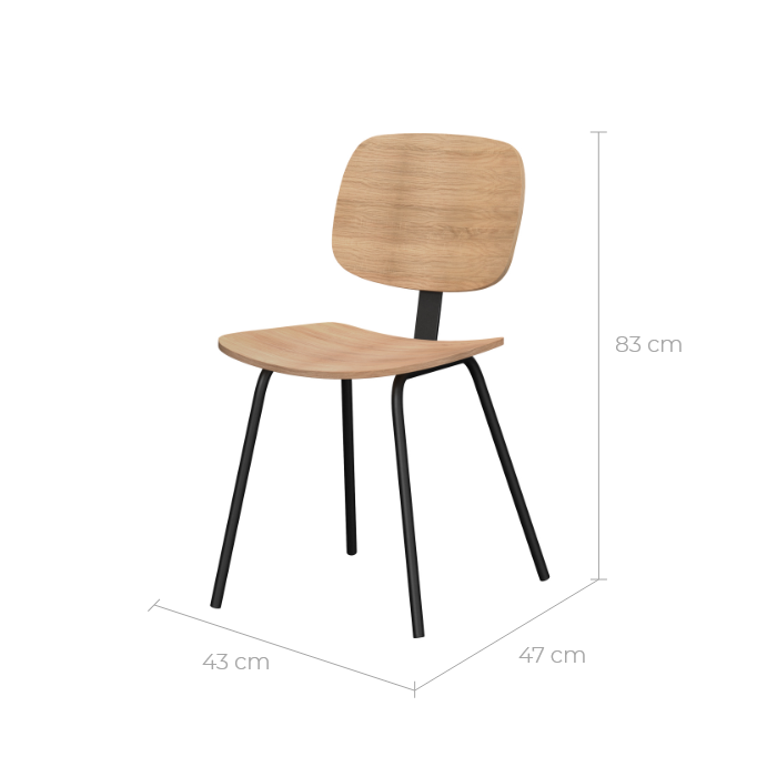 acheter chaise vintage bois clair lot de 2